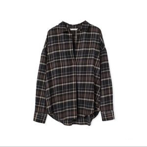 *SOLD* Plaid tunic shirt